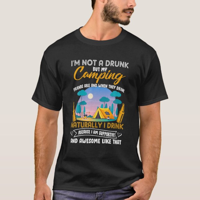 Jag är ingen drunk, men mina kampanjvänner är lust t shirt (Framsida)