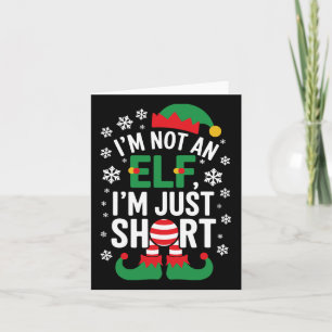 Jag är ingen Elf Im-julfest bara Kort. Kort