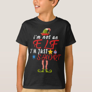 Jag är ingen Elf. Jag är bara Kort Jul, fuktig mat T Shirt