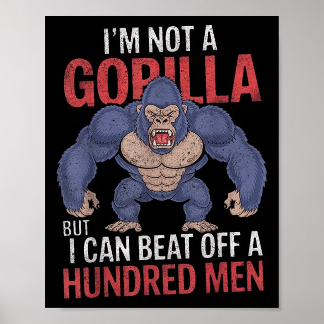 Jag är ingen Gorilla, men jag kan slå av Manar A Poster (Framsidan)