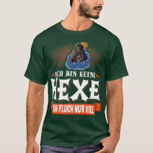 Jag är ingen häxa rolig karneval t shirt