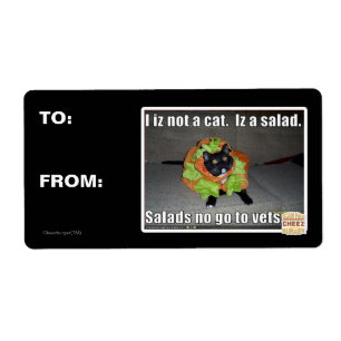 Jag är ingen katt. Iz en sallad. Fraktsedel