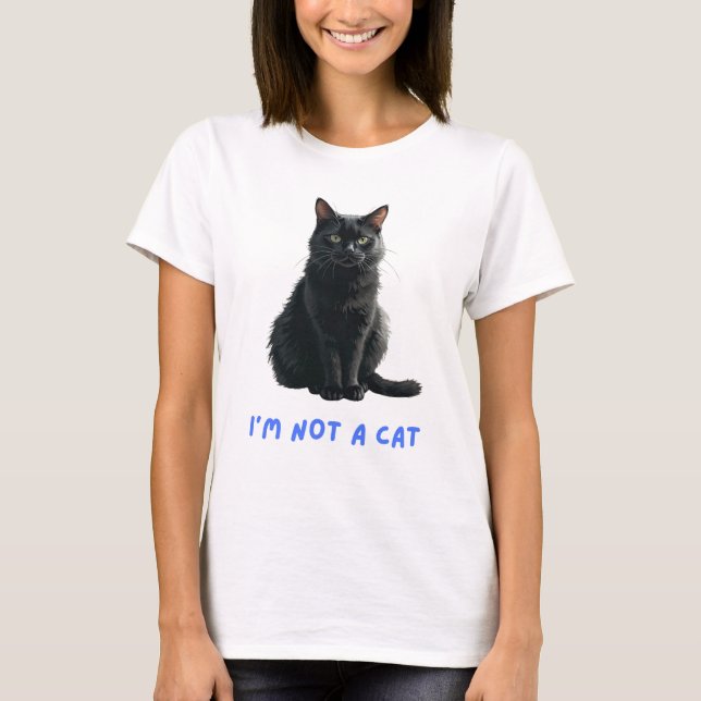 Jag är ingen katt t shirt (Framsida)