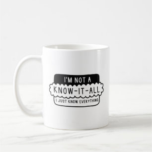 Jag är ingen knut. kaffemugg