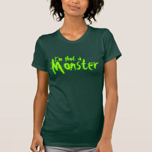 Jag är ingen Monster Halloween Tee Shirt
