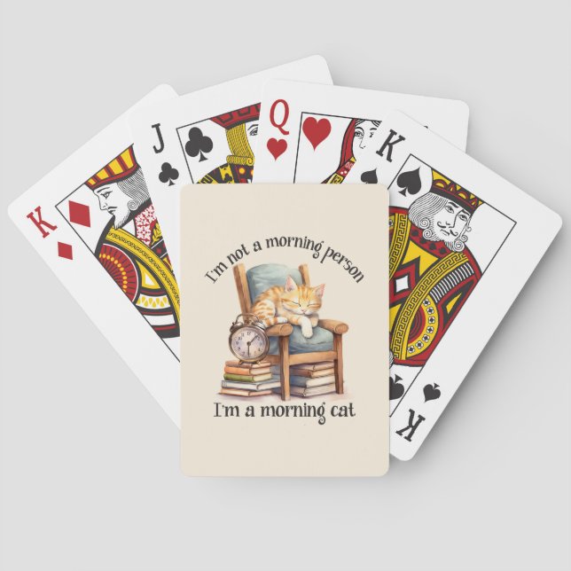 Jag är ingen morgonmänniska casinokort (Baksidan)