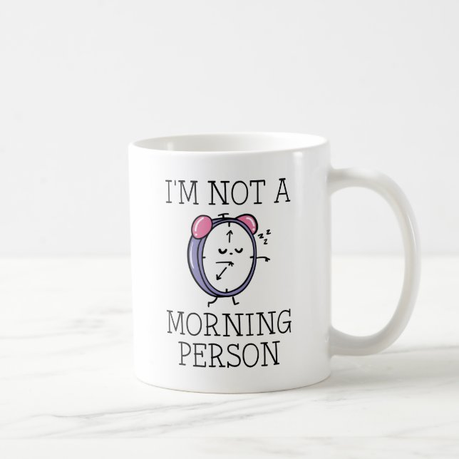 Jag är ingen morgonmänniska kaffemugg (Höger)