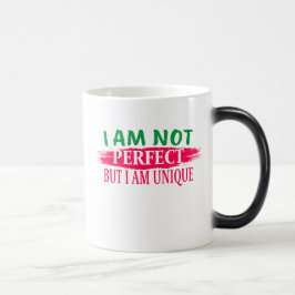 Jag är ingen perfekt, men jag är en unik magisk mugg