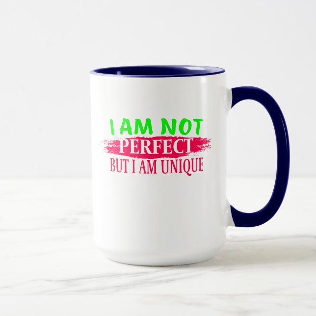 Jag är ingen perfekt, men jag är en unik mugg (Höger)