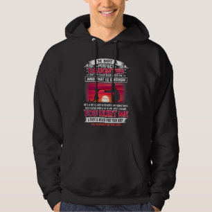 Jag är ingen Perfekt, men mitt galna Pappa Kärlek Hoodie