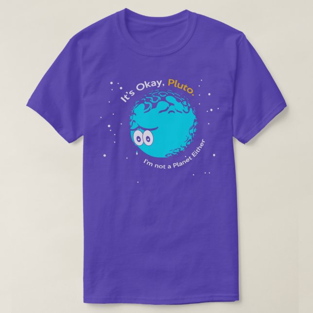 Jag är ingen planet Roligt Astron T Shirt (Design framsida)