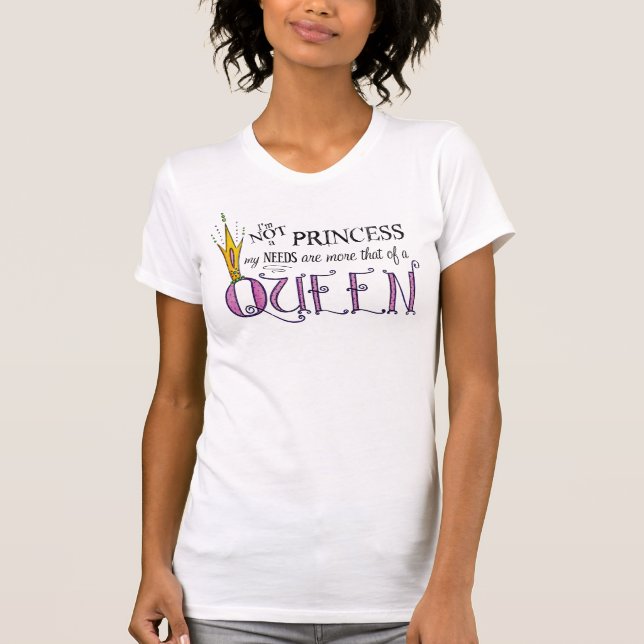 JAG ÄR INGEN PRINCESS, JAG ÄR EN SNÄLL T-Shirt (Framsida)
