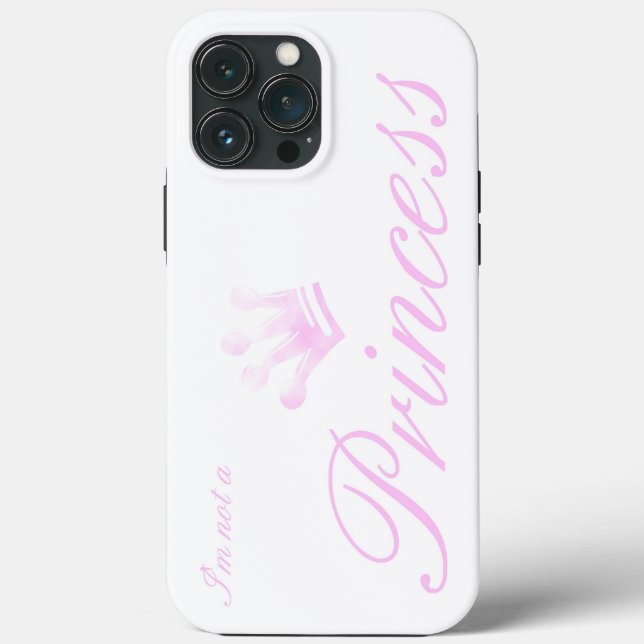 Jag är ingen prinsessa - giftig iphone case - (Baksida)