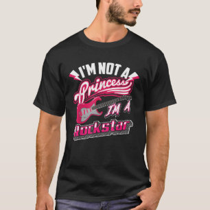 Jag är ingen prinsessa jag är en Rockstar Shirt St T