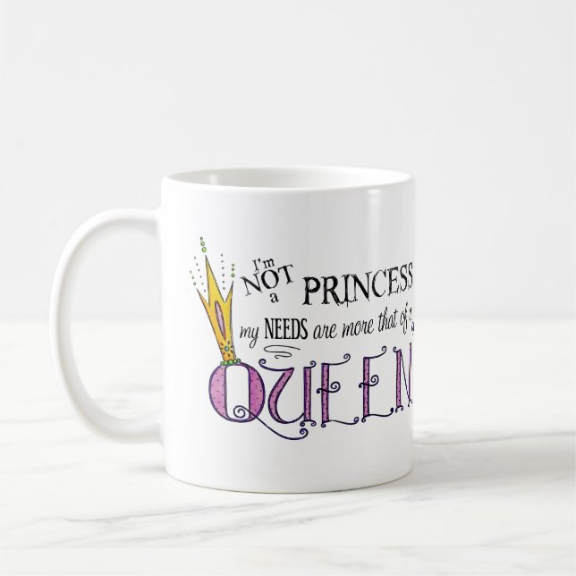 Jag är ingen prinsessa Mugg (Vänster)