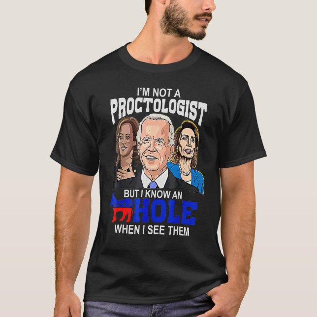 Jag är ingen protektolog, men jag känner en Hål-de T Shirt (Framsida)