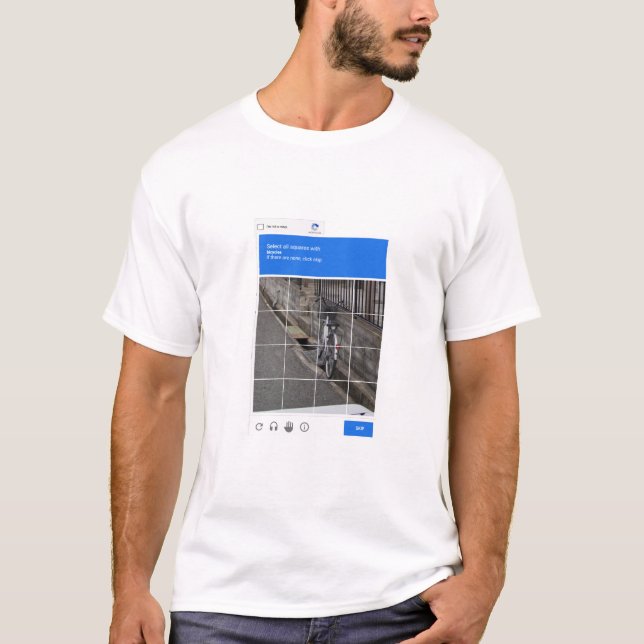Jag är ingen robot - CAPTCHA Challenge T Shirt (Framsida)
