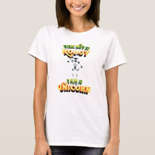 Jag är ingen robot jag är en enhörning t shirt