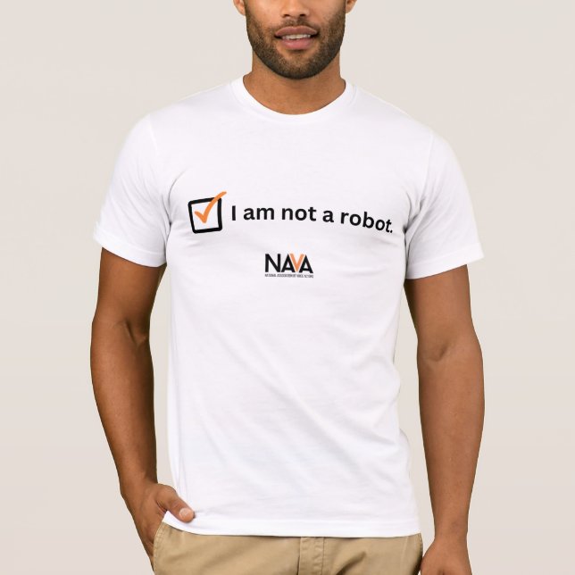 Jag är ingen robot Shirt T Shirt (Framsida)