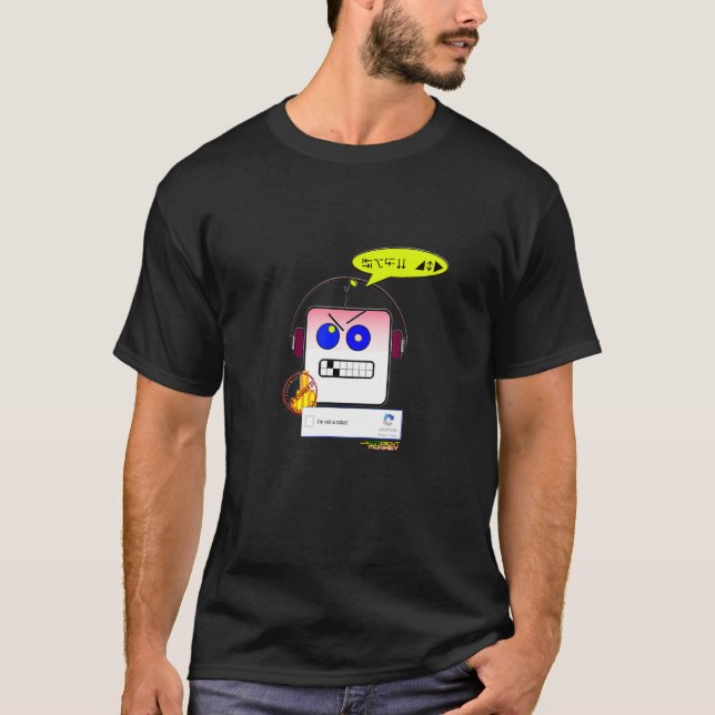 Jag är ingen robot. t shirt (Framsida)