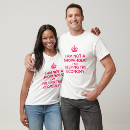Jag är ingen shopahollist t shirt