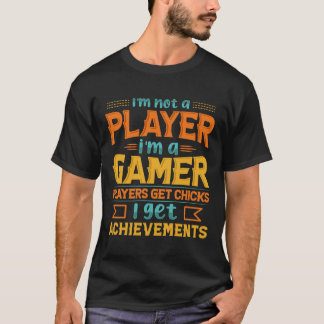 Jag är ingen spelare, jag är spelspelare t shirt