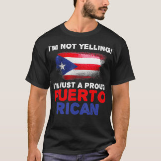 Jag är ingen stolt Puerto Rican-Flagga. T Shirt