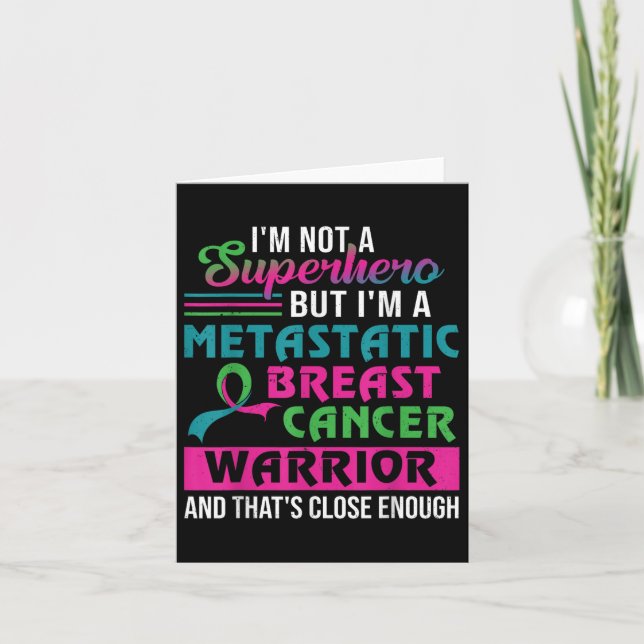 Jag är ingen superhjälte Im A Metastatic Breast Ca Kort (Framsida)