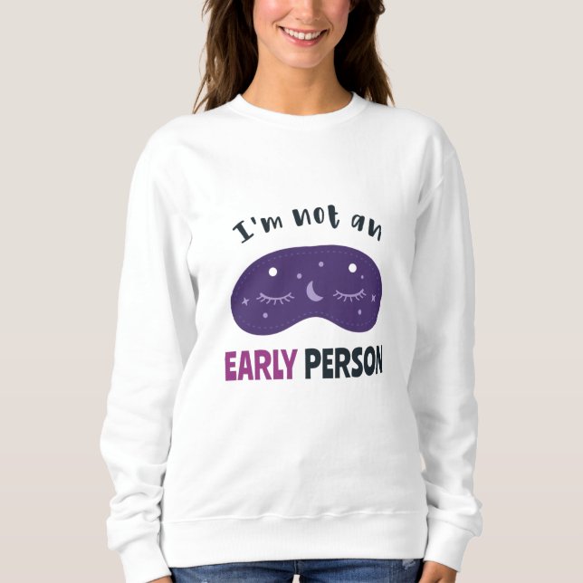 Jag är ingen tidigt t shirt (Framsida)