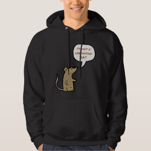 Jag är inget laboratorium i råtta hoodie