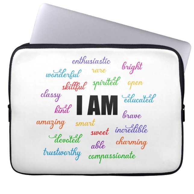 Jag är inspiration, positiv, Religiösa, kristen Laptop Fodral (Framsidan)