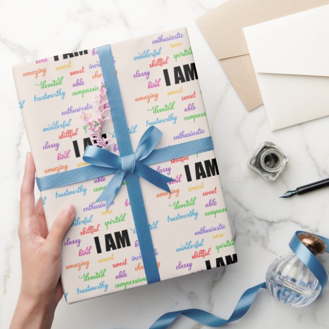 Jag är inspiration, positiv, Religiösa, kristen Presentpapper (Gifting)