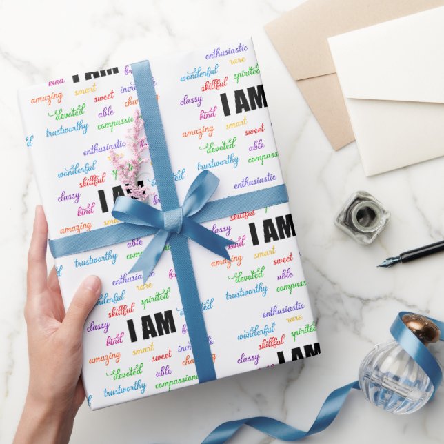 Jag är inspiration, positiv, Religiösa, kristen Presentpapper (Gifting)