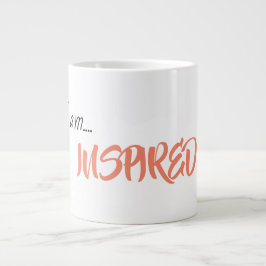 "Jag är.. INSPIRED’ Phrase kaffe mugg Jumbo Mugg