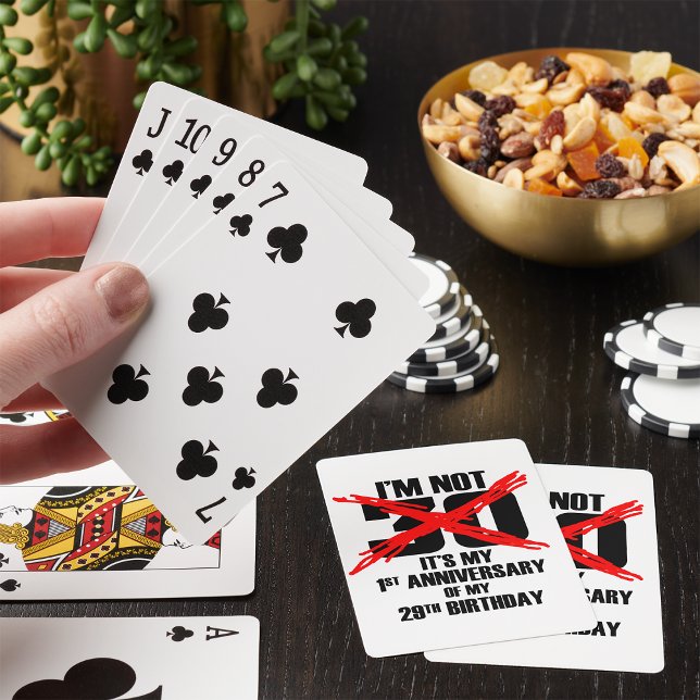 Jag är inte 30 casinokort (Skapare uppladdad)