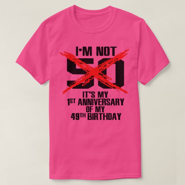 Jag är inte 50 t shirt (Design framsida)