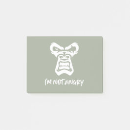 Jag är inte Arg, apan Post-it Block