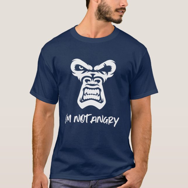 Jag är inte Arg, apan T Shirt (Framsida)