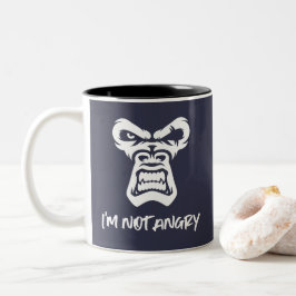 Jag är inte Arg, apan Två-Tonad Mugg