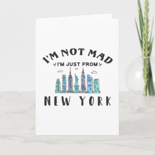 Jag är inte arg, jag är bara från New York Kort