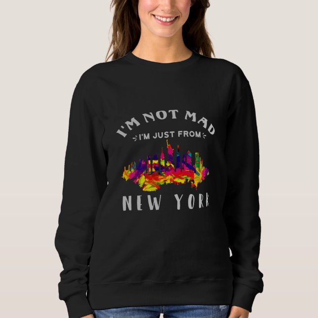 Jag är inte arg, jag är bara från New York T Shirt (Framsida)