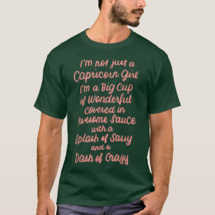 Jag är inte bara en Capricorn Girl i december T Shirt