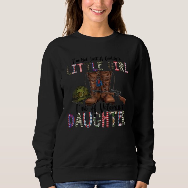 Jag är inte bara en Pappor jag är veterans dotter  T Shirt (Framsida)