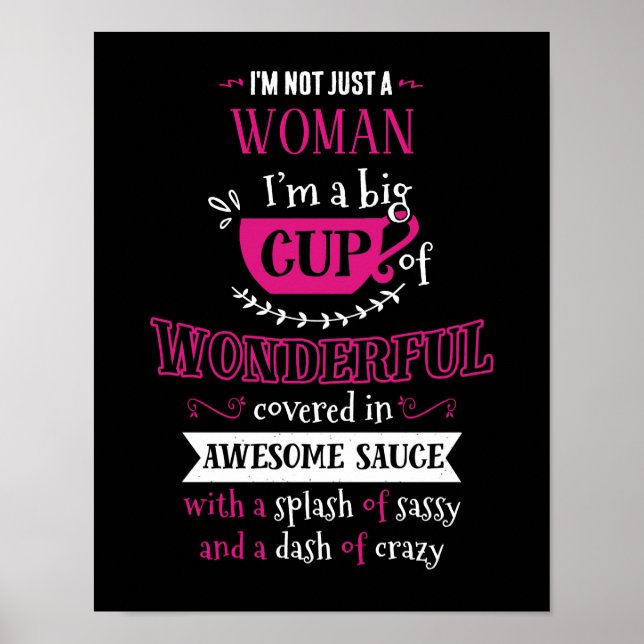 Jag är inte bara en Personlig-typografi Poster (Framsidan)