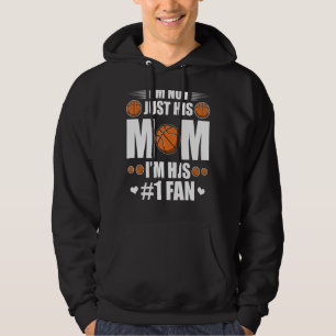 Jag är inte bara hans Mamma Basketball Mammor Bask Hoodie