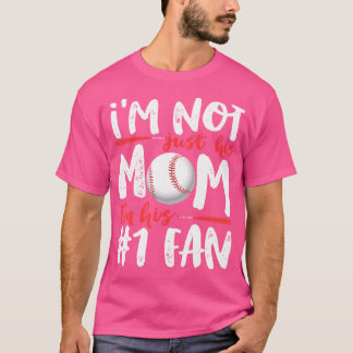 Jag är inte bara hans Mamma nummer 1 Fläkt Basebal T Shirt