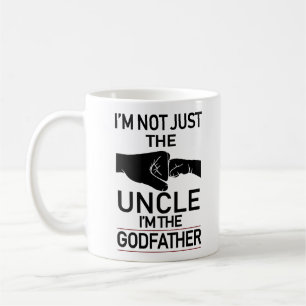 Jag är inte bara morbror jag är gudfadern kaffemugg