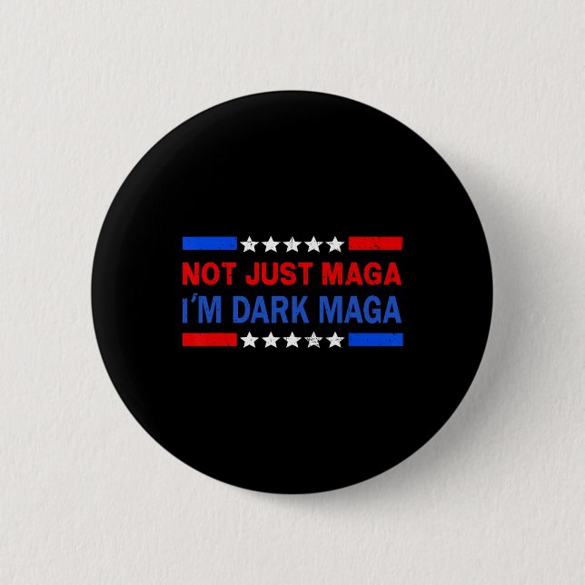 Jag är inte bara Mörk Trump 2024 Val 1 Knapp (Framsida)