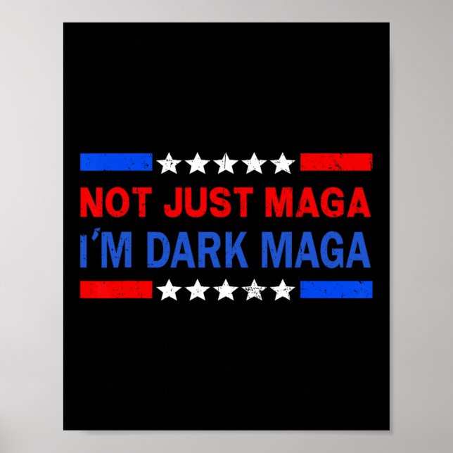 Jag är inte bara Mörk Trump 2024 Val 1 Poster (Framsidan)