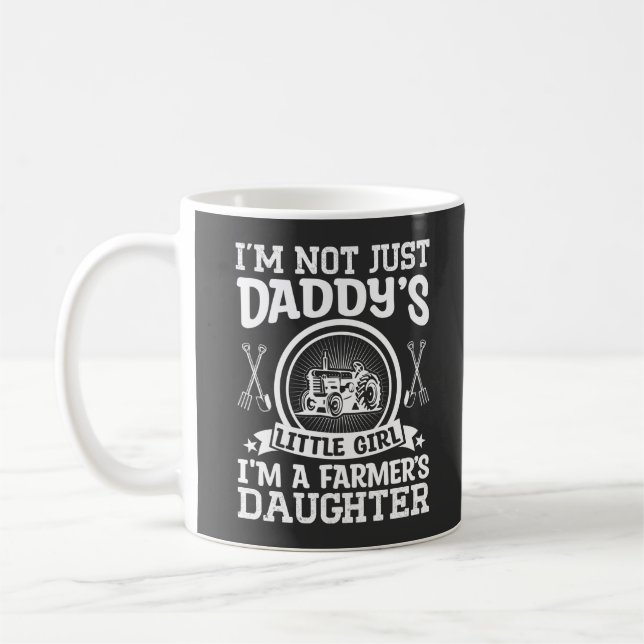 Jag är inte bara pappas lilla flickas bondflicka kaffemugg (Vänster)